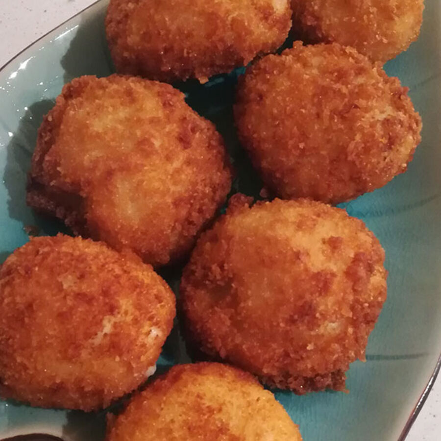 Croquetas de Puerro confitado de Pepe & Cro