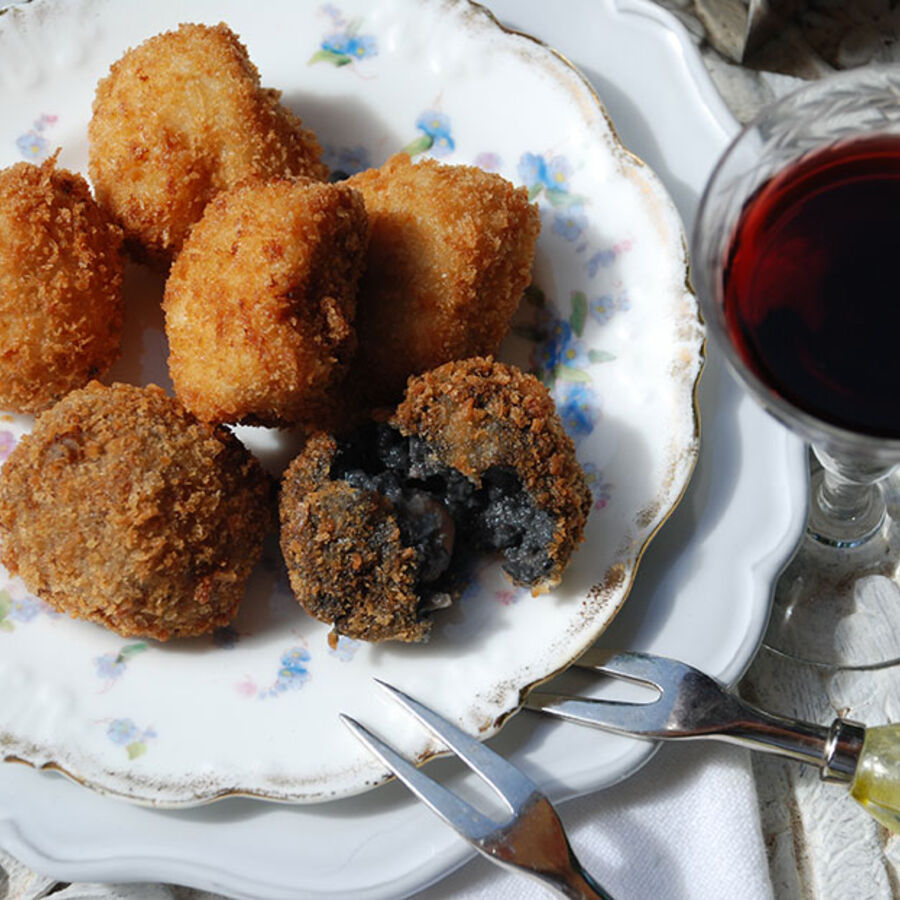 Croquetas de Morcilla y manzana de Pepe & Cro