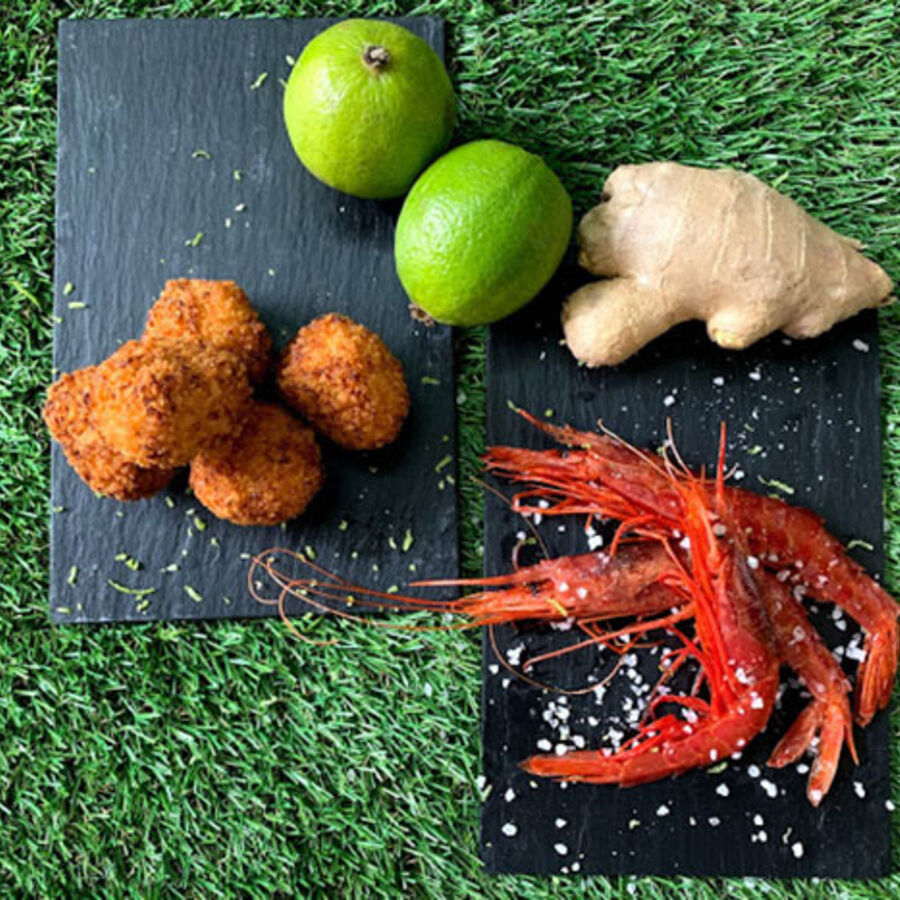 Croquetas de Carabinero, jengibre y lima de Pepe & Cro