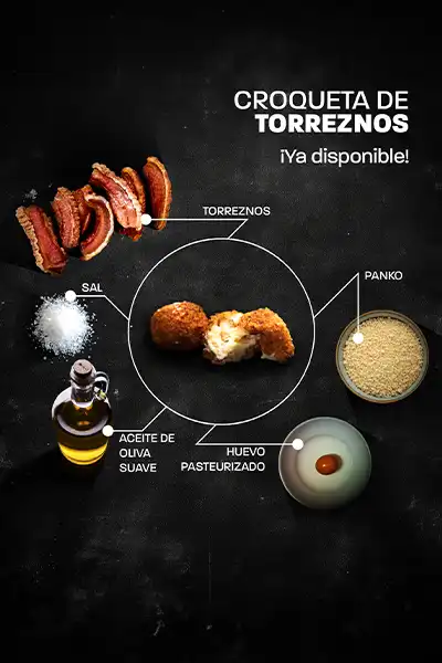 CROQUETAS DE TORREZNOS DE SORIA - No era facil pero lo conseguimos, nuestra nueva creacion Croquetas de Torreeznos de Soria.